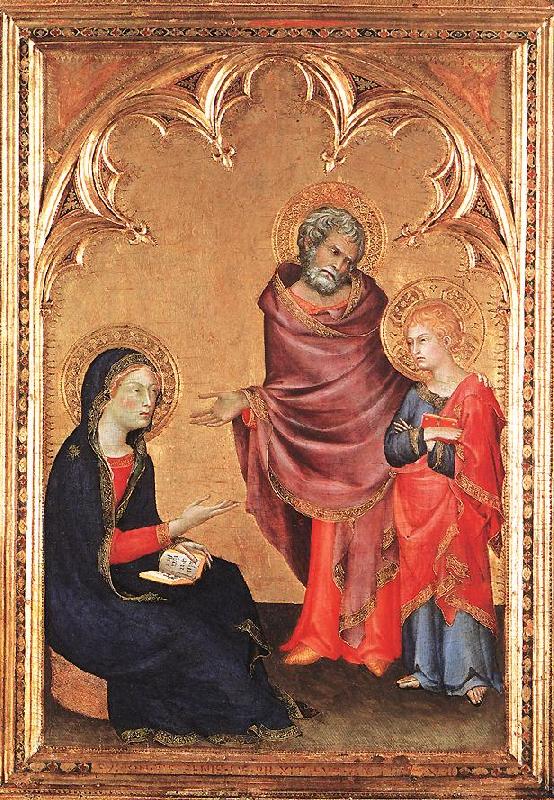 Simone Martini Christ Returning to his Parents Norge oil painting art